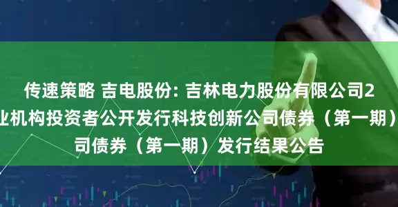 传速策略 吉电股份: 吉林电力股份有限公司2025年面向专业机构投资者公开发行科技创新公司债券（第一期）发行结果公告